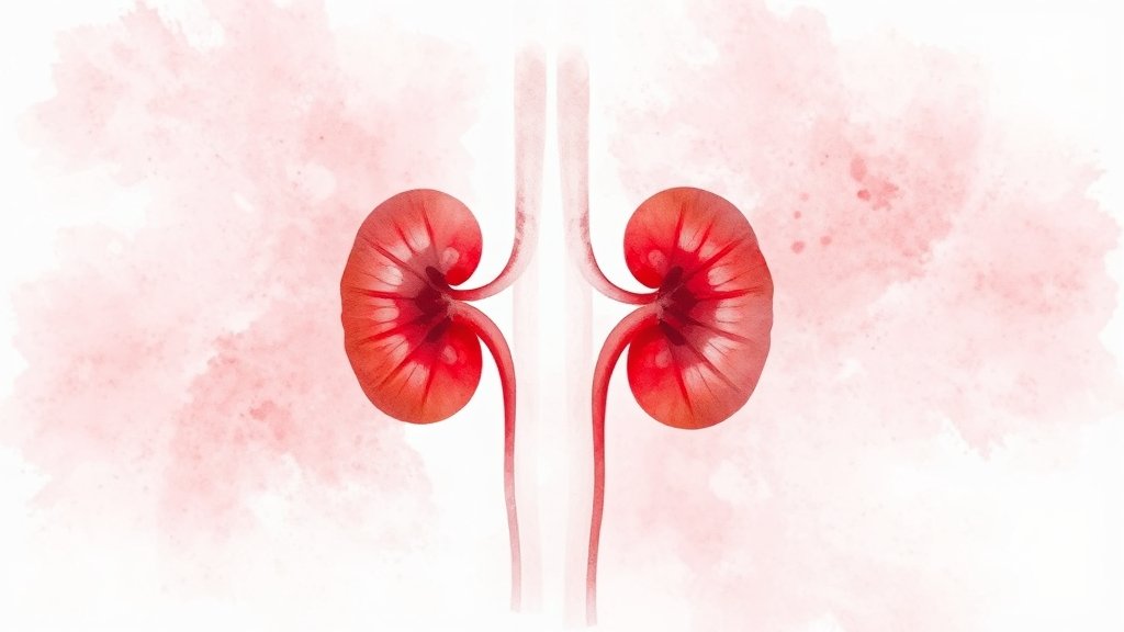소아 자반증, 신장 합병증 주의보! (watercolor 스타일)
