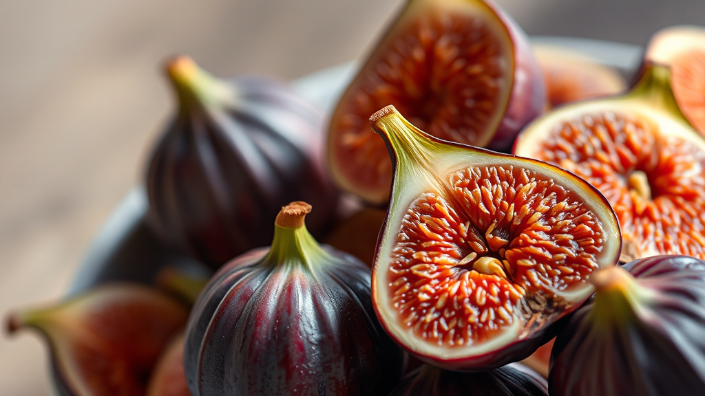 무화과 혈당 지수 & 섭취량 조절법 (realistic 스타일)