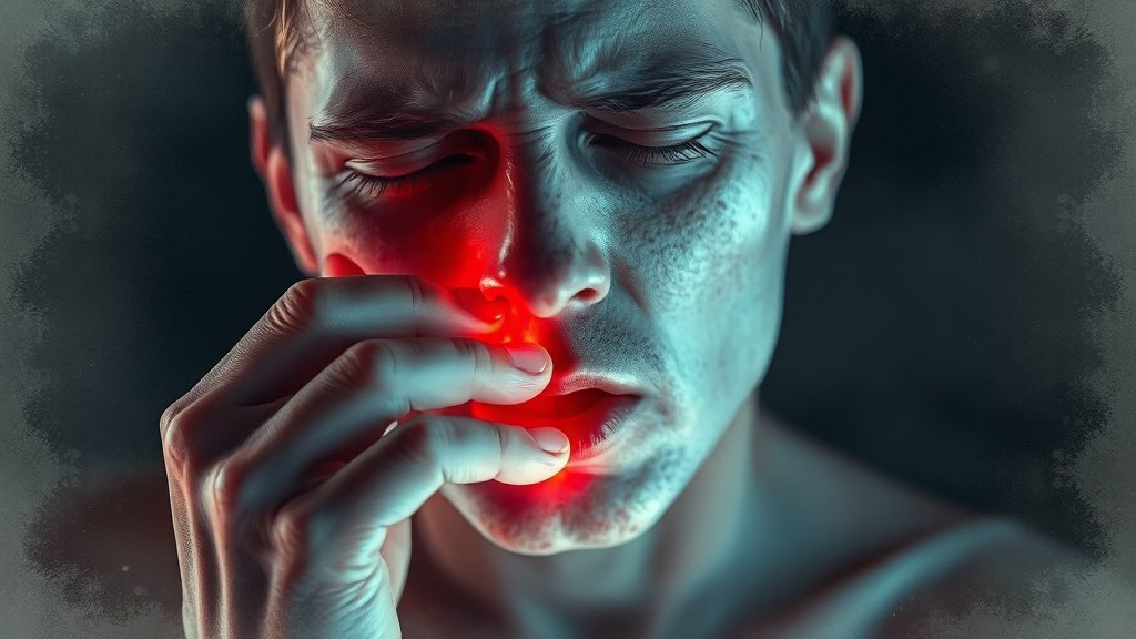 폐결핵 주요 증상 (watercolor 스타일)