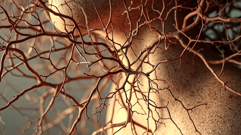 호르몬 불균형, 핵심 연결고리 (realistic 스타일)