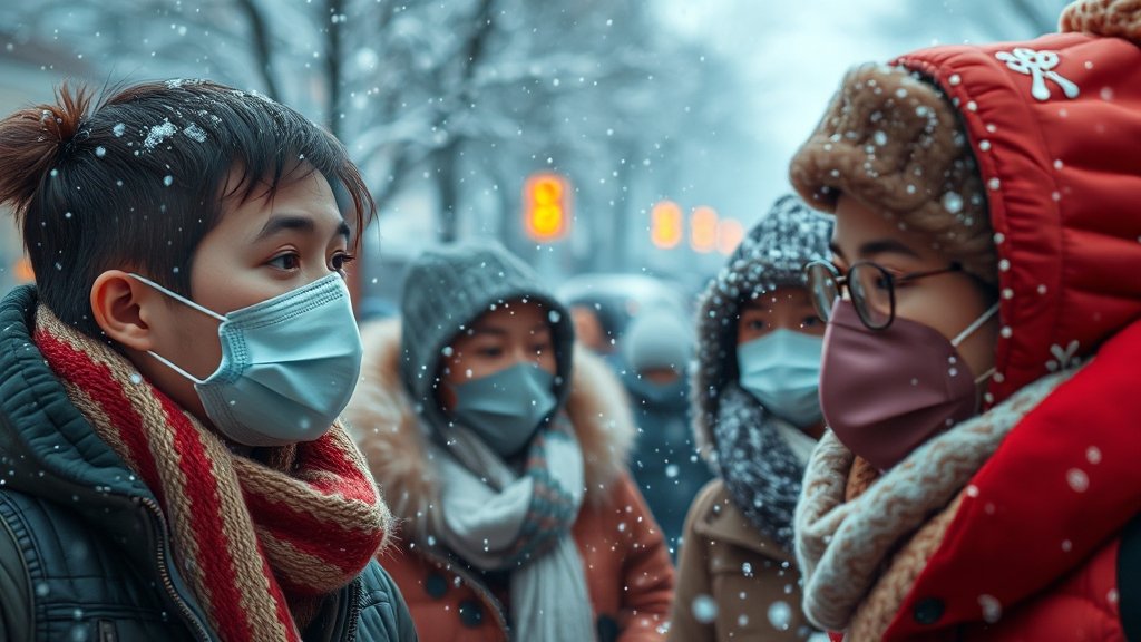 독감, 감기와는 다른 질환 (realistic 스타일)