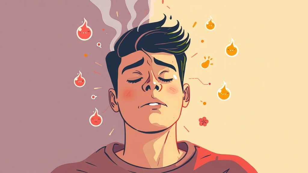 A형 vs B형 독감: 증상 비교 분석 (illustration 스타일)