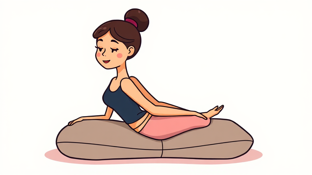 꼬리뼈 통증 완화 방법 (cartoon 스타일)