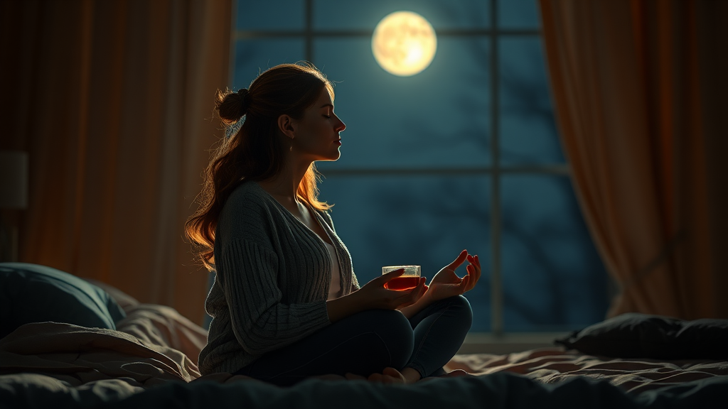 전문가 조언: 불면증 극복을 위한 맞춤 솔루션 (realistic 스타일)