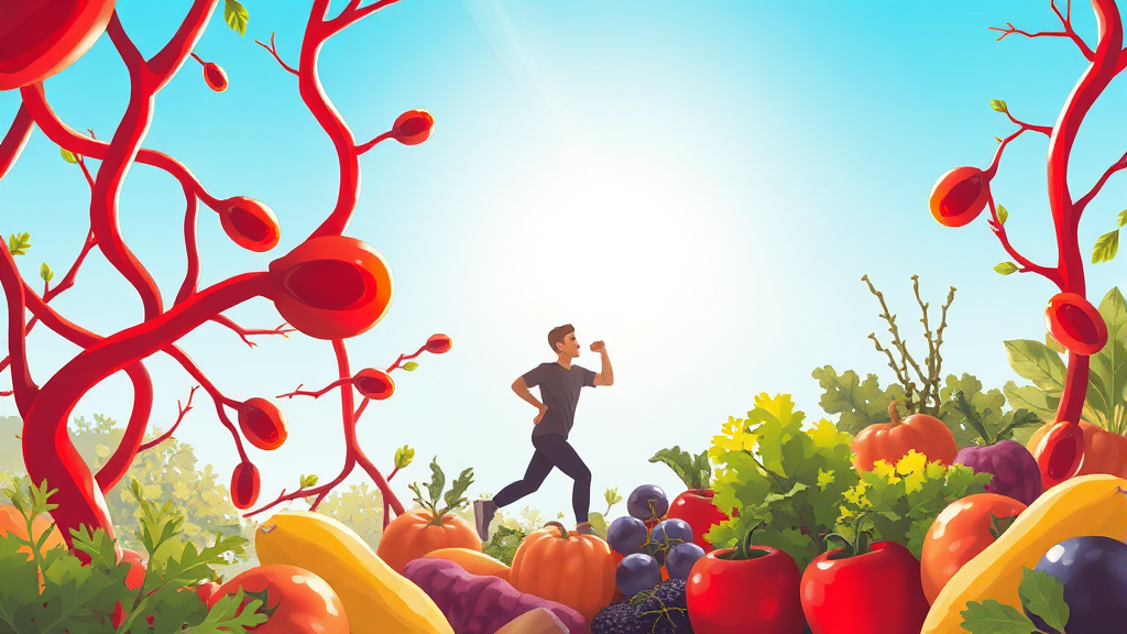 뇌졸중 예방을 위한 생활 습관 (illustration 스타일)