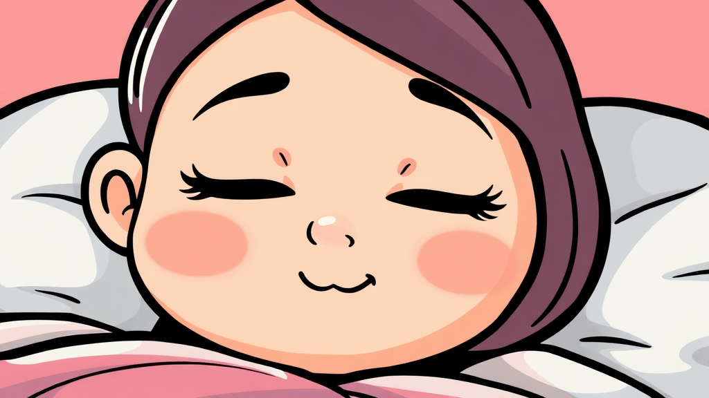 눈 떨림 완화를 위한 관리법 (cartoon 스타일)