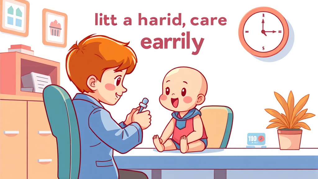 완치를 위한 치료 과정 및 관리 (cartoon 스타일)