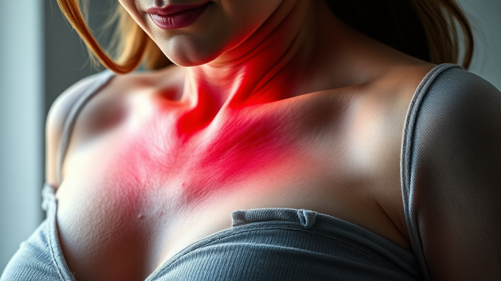 늑간신경통 주요 증상 (realistic 스타일)