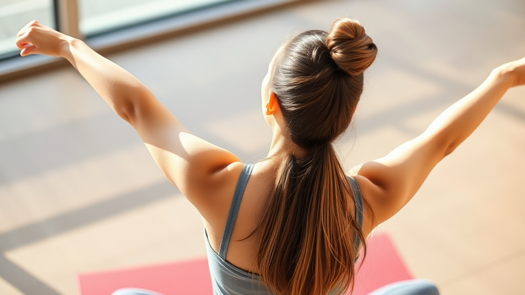 늑간신경통 재발 방지 및 생활 습관 (realistic 스타일)