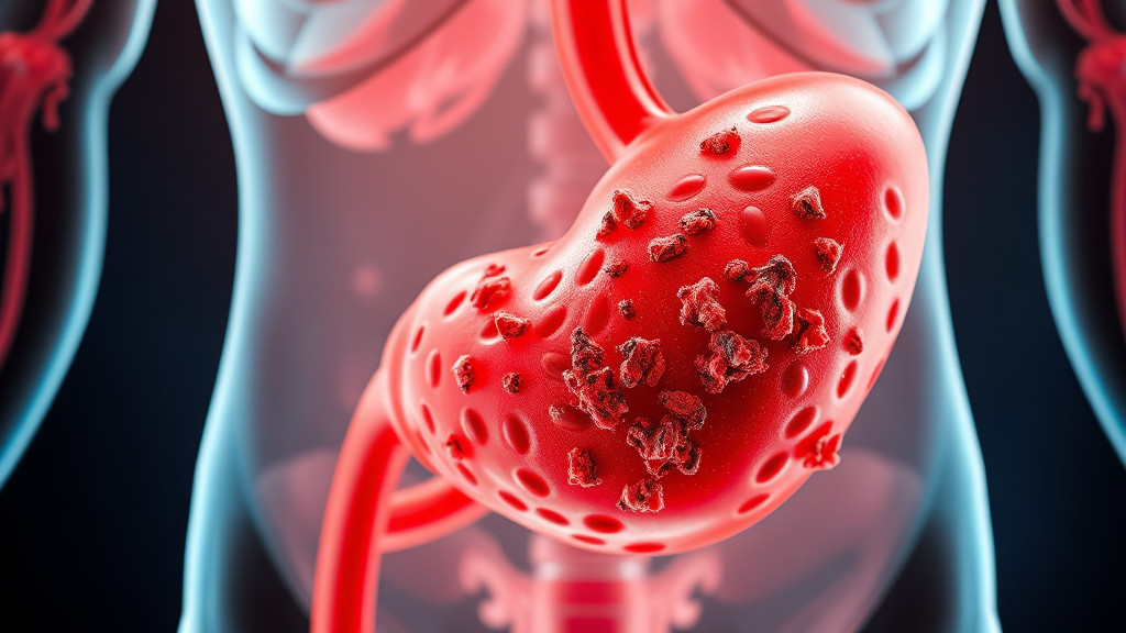 담낭 용종 원인 분석 (realistic 스타일)
