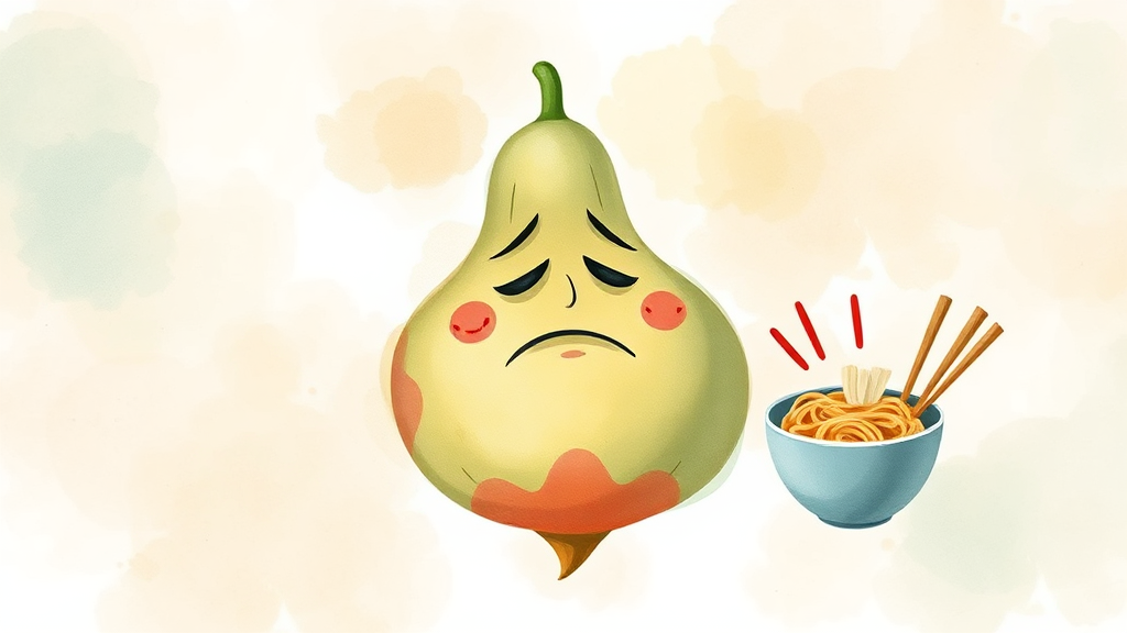 게실염, 왜 생기는 걸까요? (watercolor 스타일)