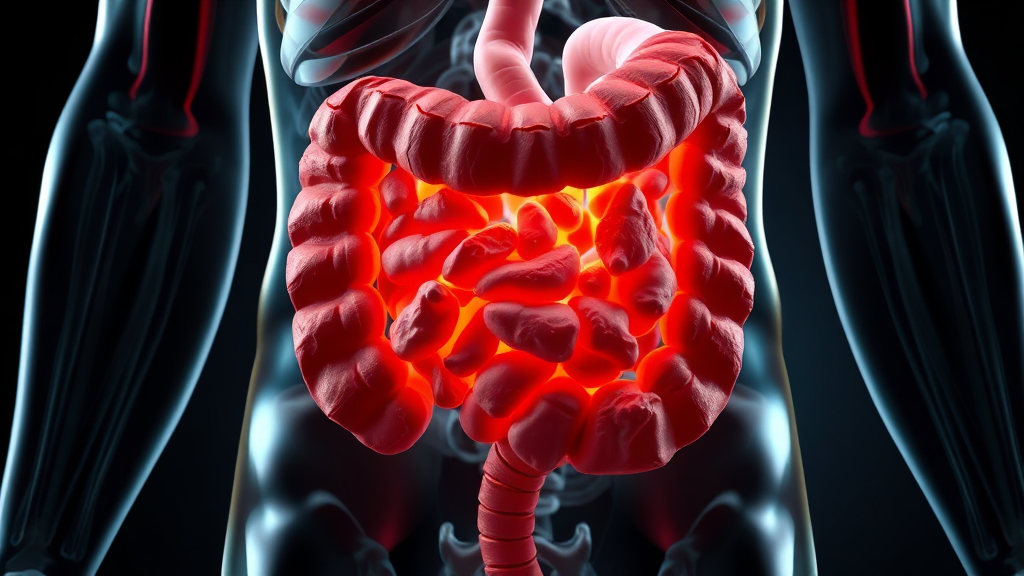 게실염 치료 방법은? (realistic 스타일)