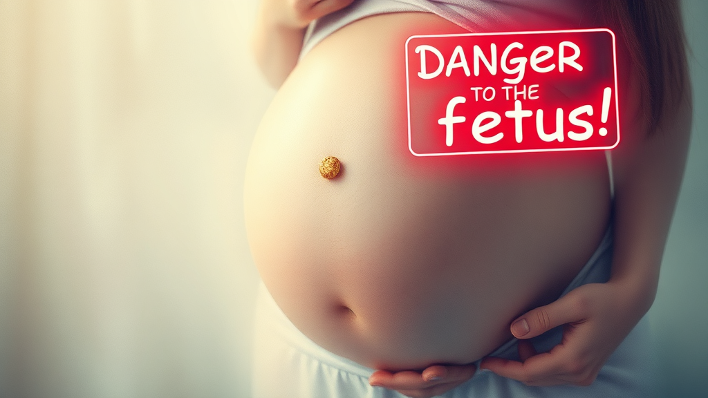 임신 중 콜레스테롤 약, 태아에게 위험할까? (watercolor 스타일)