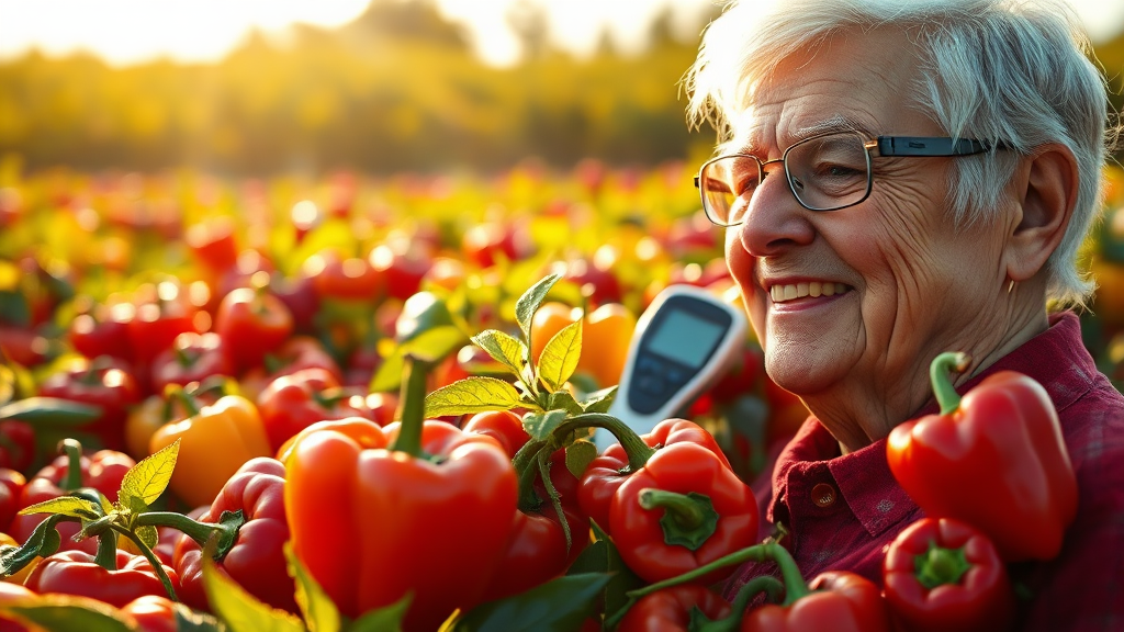 당조고추, 주요 효능은? (realistic 스타일)