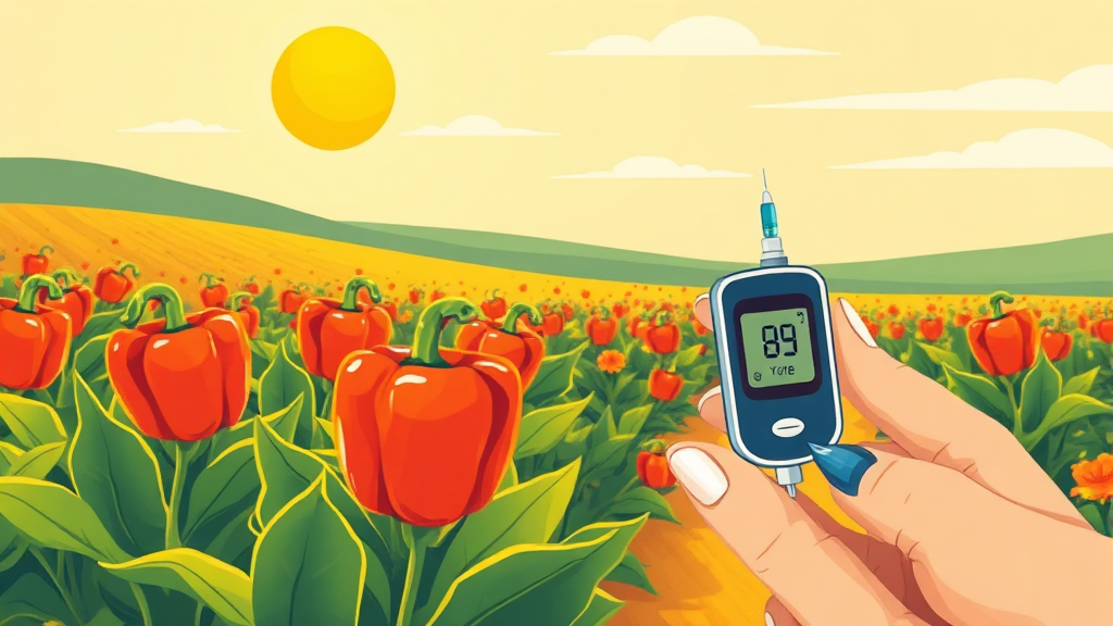 혈당 조절, 어떻게 가능할까? (illustration 스타일)