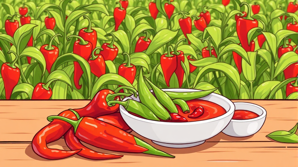 맛있게 즐기는 당조고추 섭취법 (illustration 스타일)