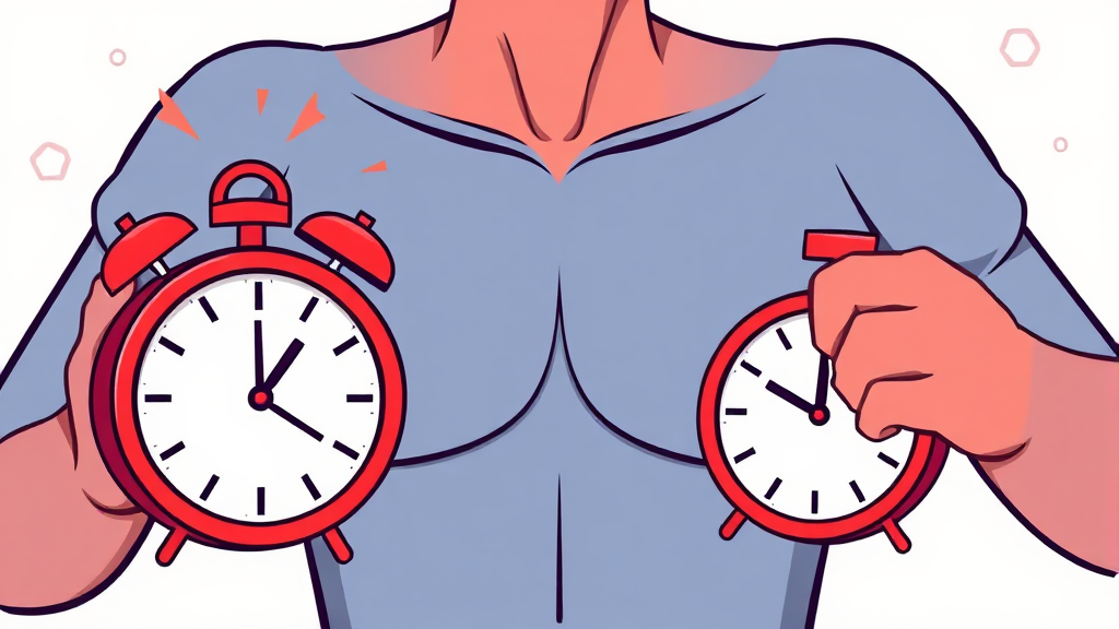 흉통 발생 시, 이렇게 대처하세요! (cartoon 스타일)