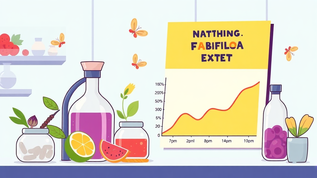 파비플로라 추출물의 과학적 입증 (cartoon 스타일)