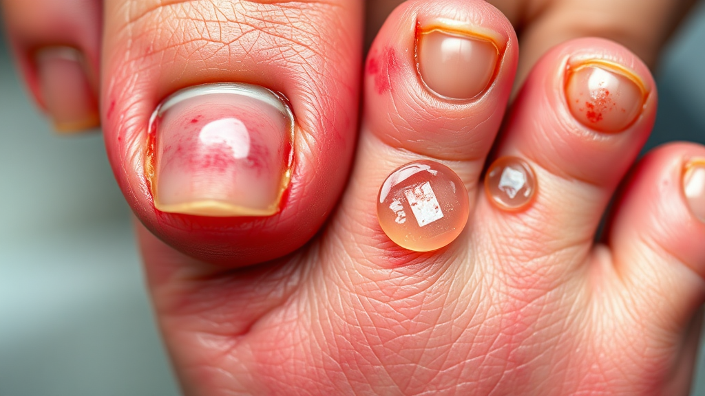 한포진이란? 증상 및 특징 (realistic 스타일)