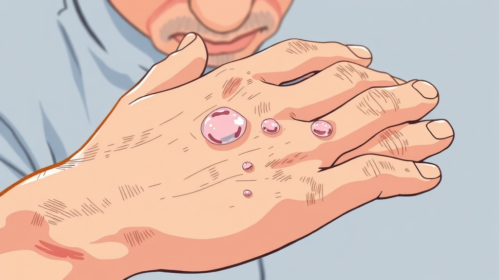 한포진 원인: 왜 생기는 걸까? (illustration 스타일)