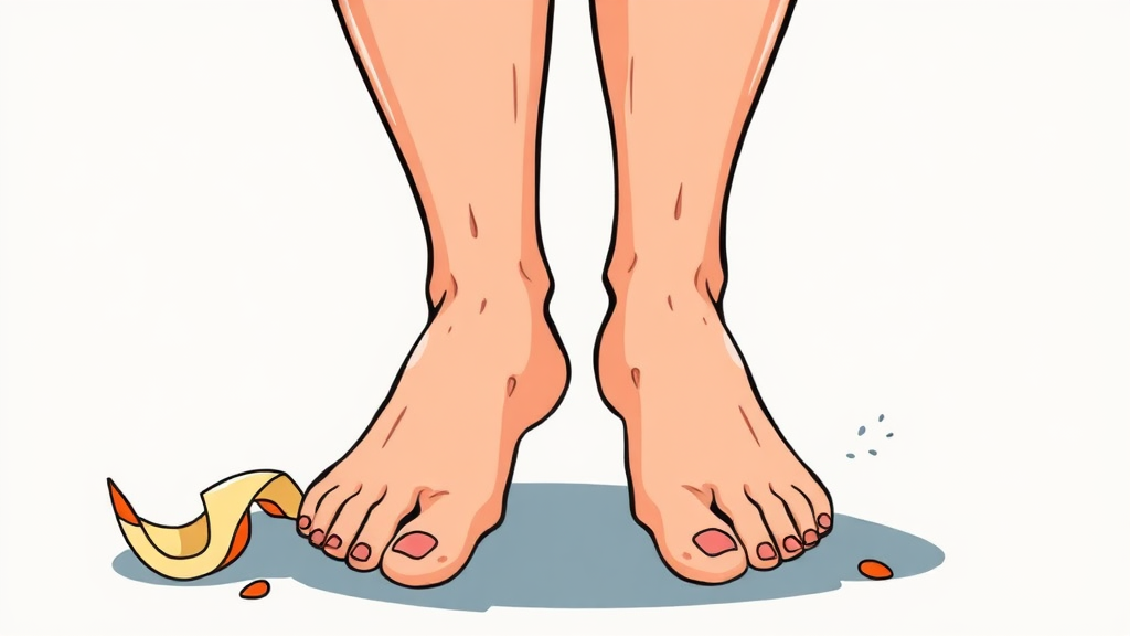 한포진 예방 및 관리: 생활 속 팁 (cartoon 스타일)