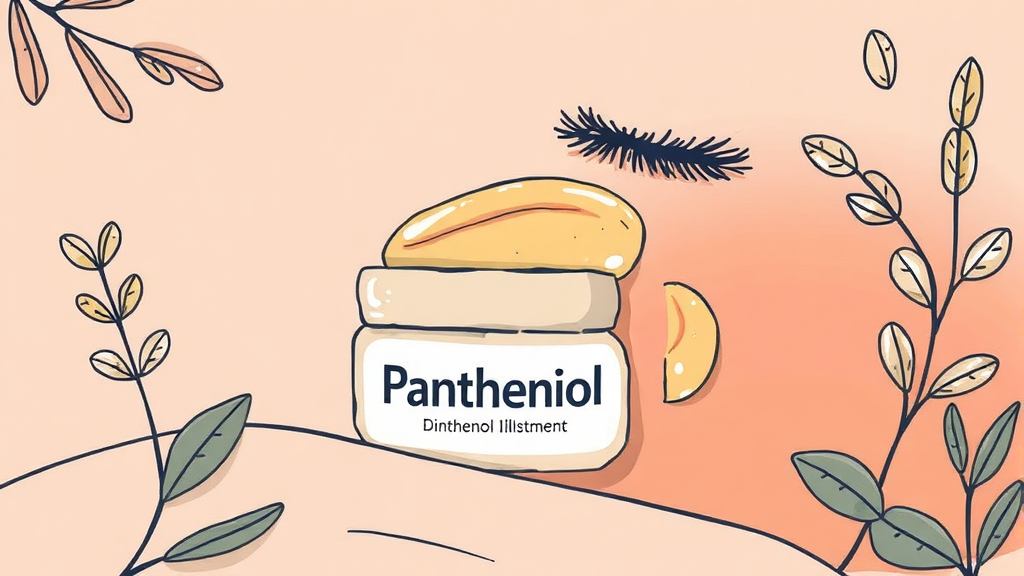 판테놀 크림 vs 연고, 뭐가 다를까? (illustration 스타일)