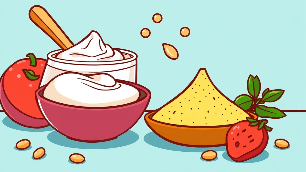 카무트 효소 섭취 방법 & 꿀팁 (cartoon 스타일)