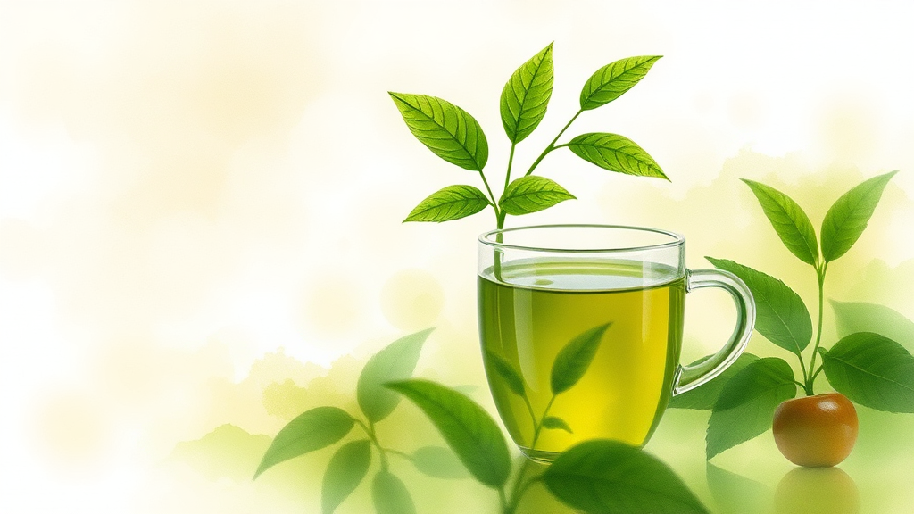 마테차, 주요 성분은? (watercolor 스타일)