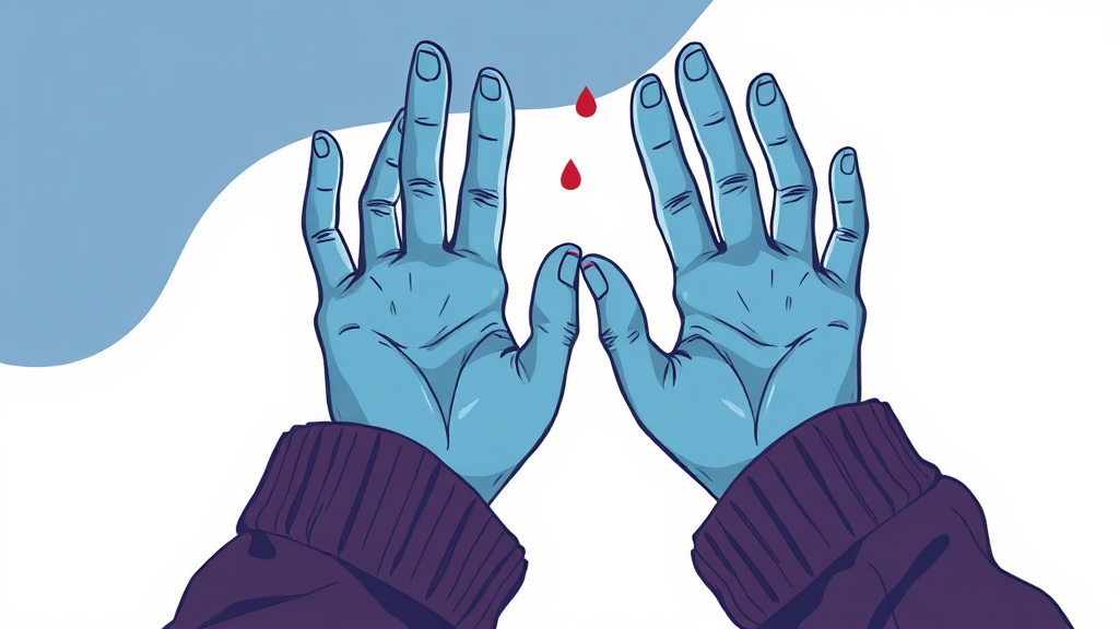 레이노 증후군 원인: 왜 손발이? (illustration 스타일)