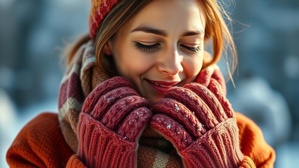 레이노 증후군 예방: 건강한 습관 (realistic 스타일)