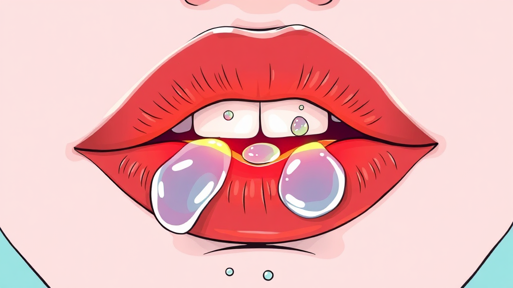 입술 물집, 단순포진 원인과 치료 (illustration 스타일)