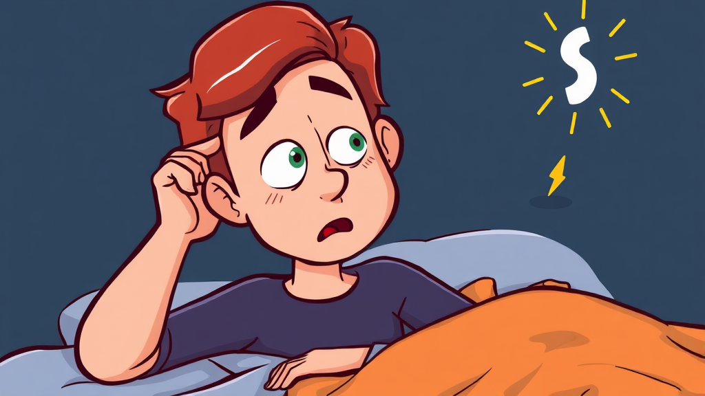 마그네슘 부족 증상과 SOS 신호 (cartoon 스타일)