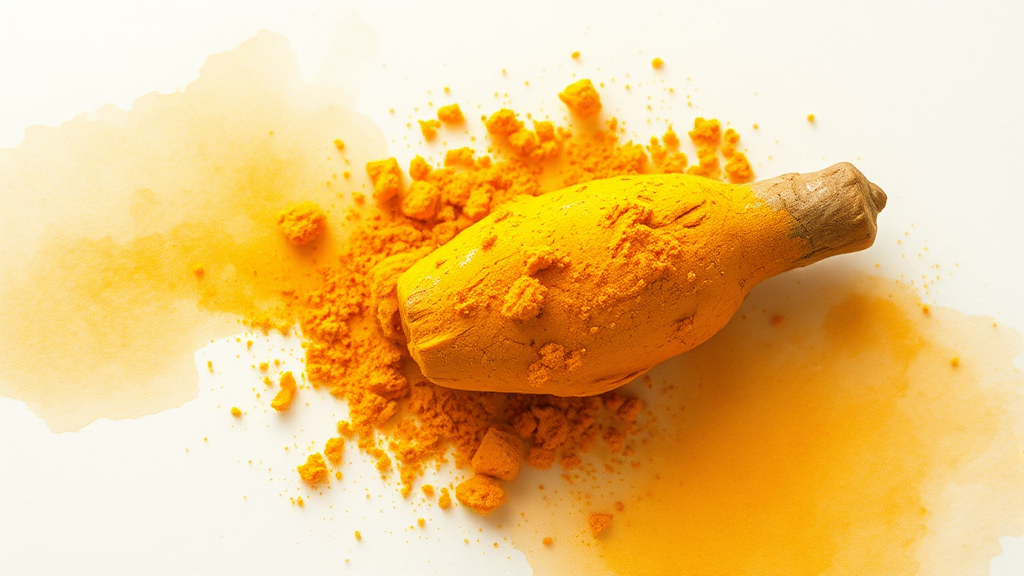 강황, 무엇일까요? (watercolor 스타일)