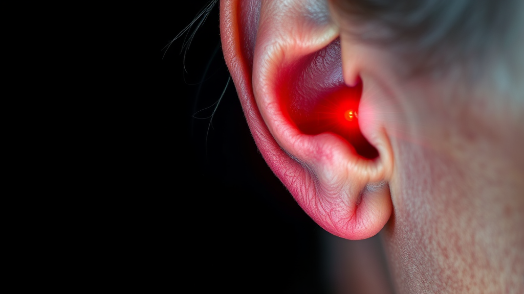 귓볼 주름 원인과 발생 원리 (watercolor 스타일)