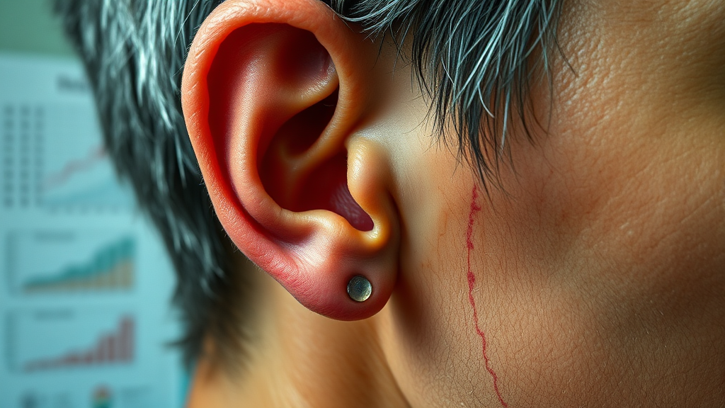 귓볼 주름 발견 시 점검 사항 (realistic 스타일)