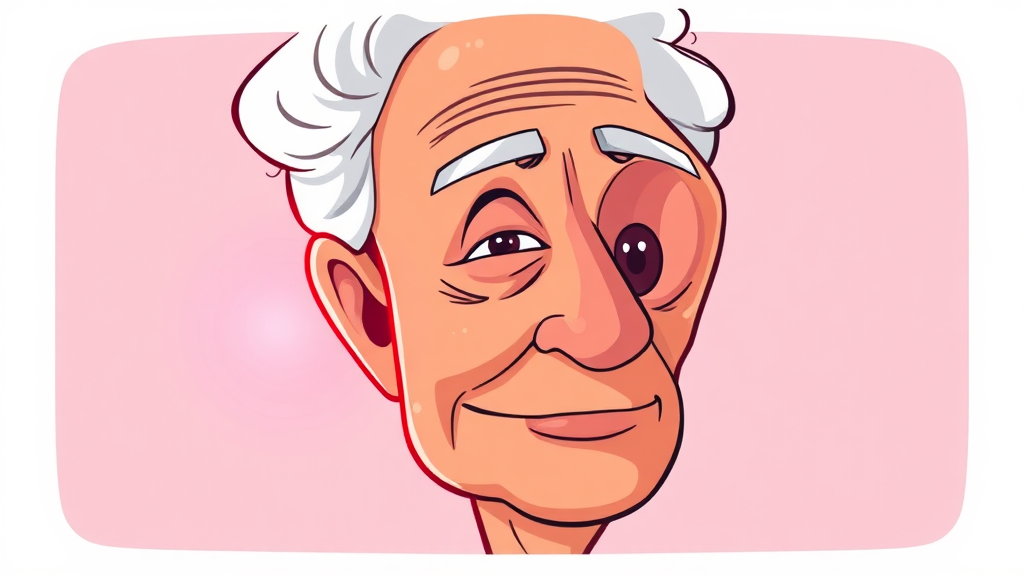 귓볼 주름 예방 및 관리 (cartoon 스타일)