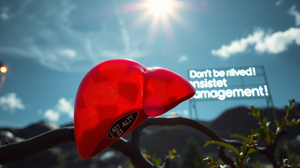 간수치 정상 범위 & 해석 (realistic 스타일)