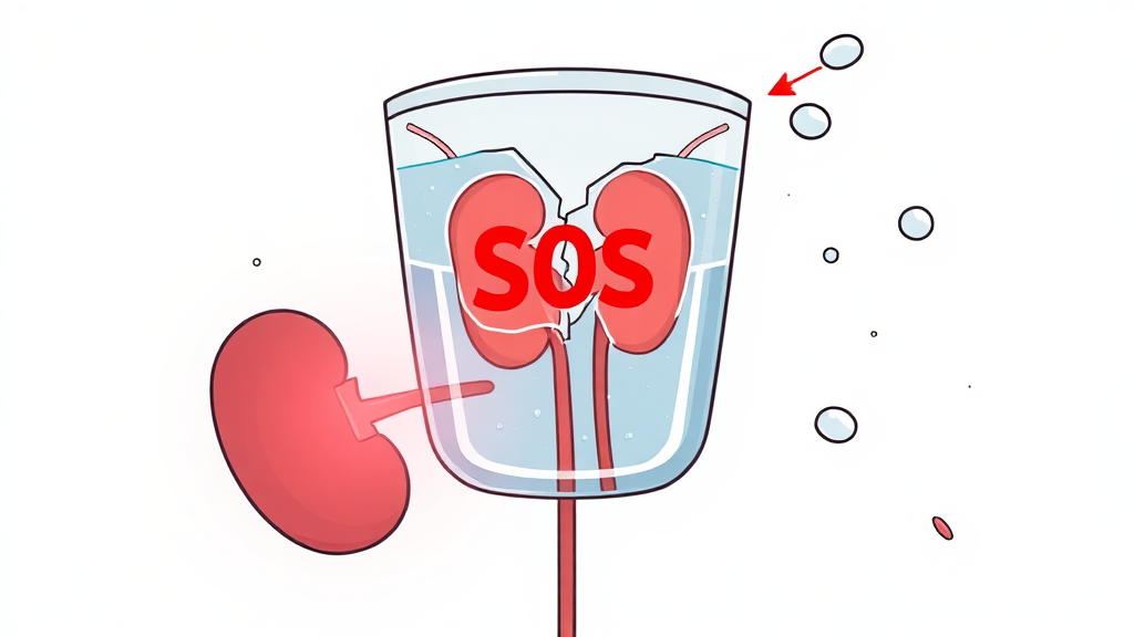 크레아티닌과 신장 기능의 관계 (illustration 스타일)