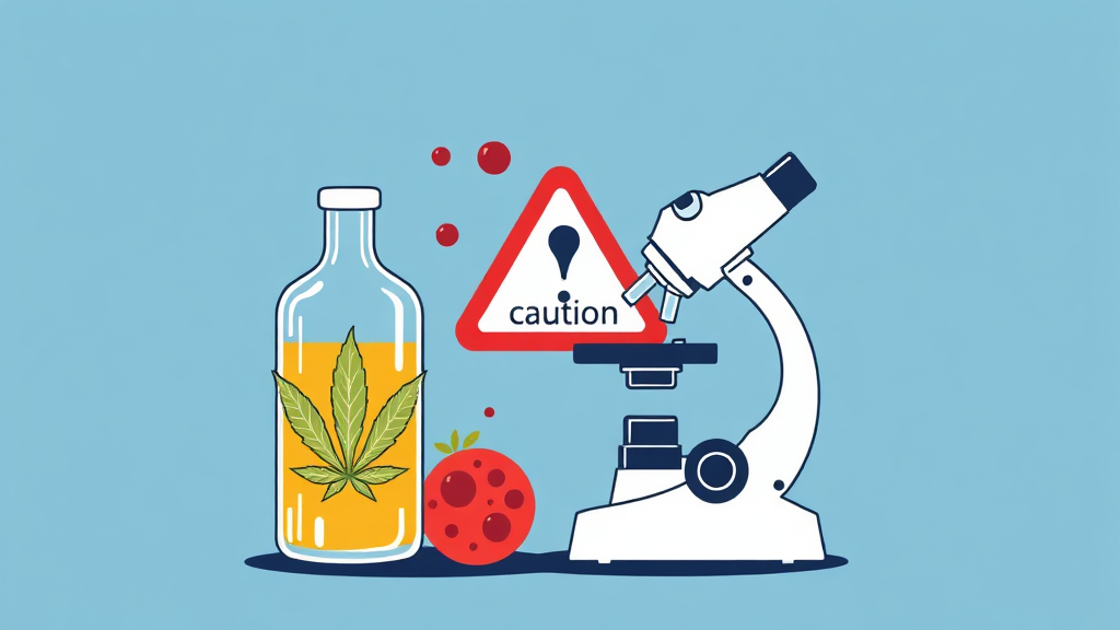 대마종자유 부작용 및 주의사항 (illustration 스타일)