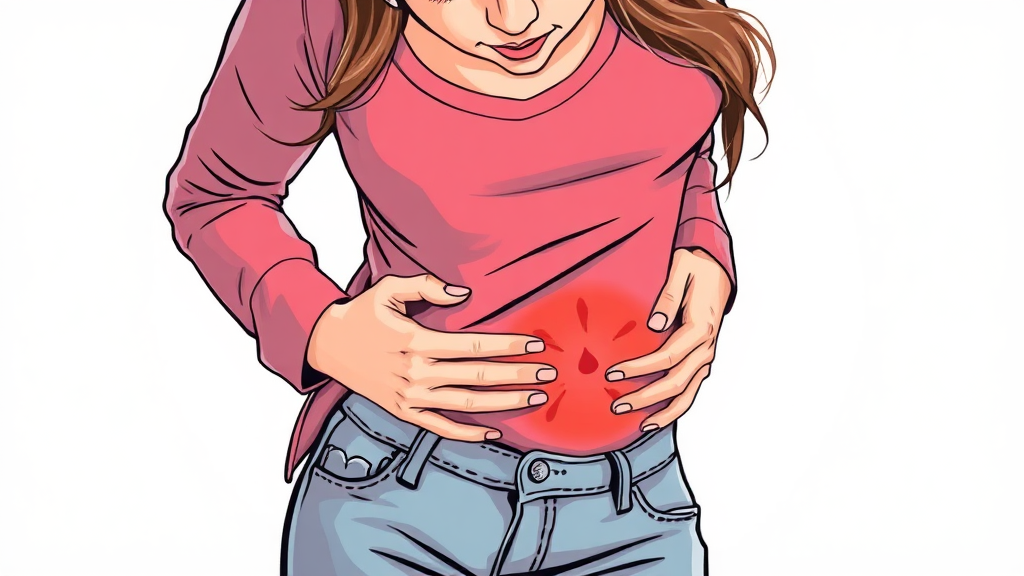 맹장염, 왜 생기는 걸까요? (illustration 스타일)