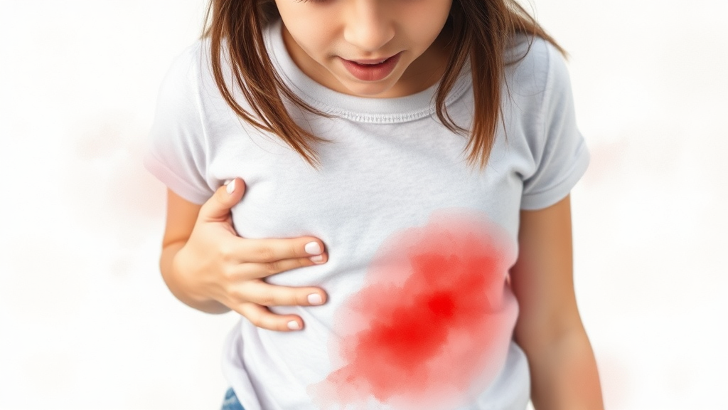 맹장염 초기 증상, 자가 진단 해볼까요? (watercolor 스타일)