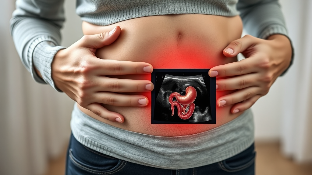 맹장염, 다른 질환과 헷갈릴 수 있어요! (realistic 스타일)