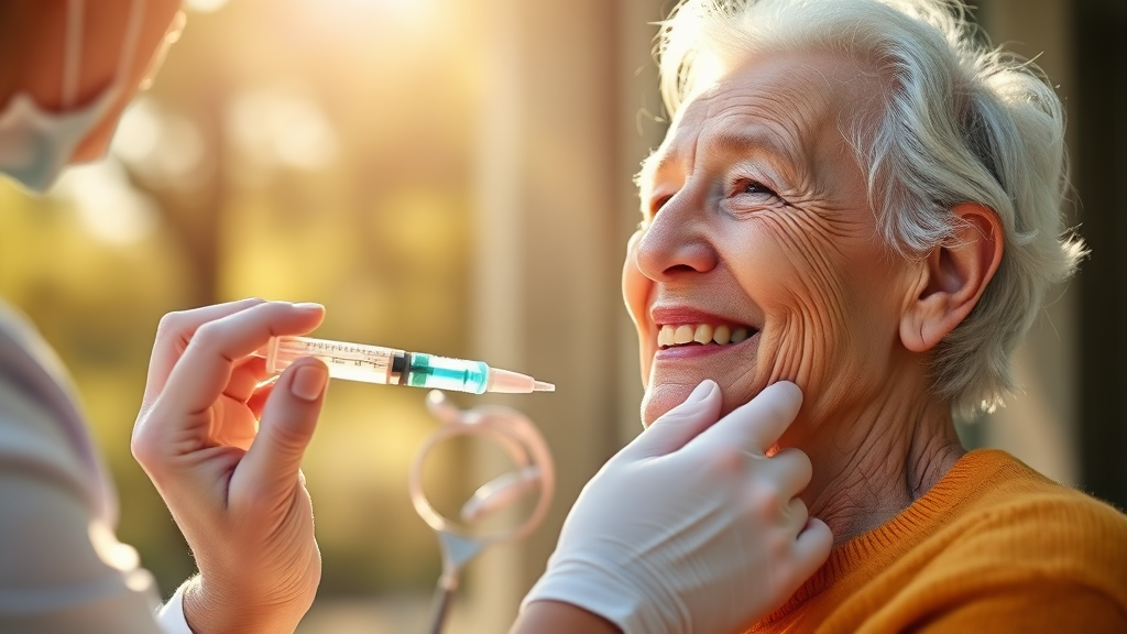 골다공증 주사 부작용 대처법 (realistic 스타일)