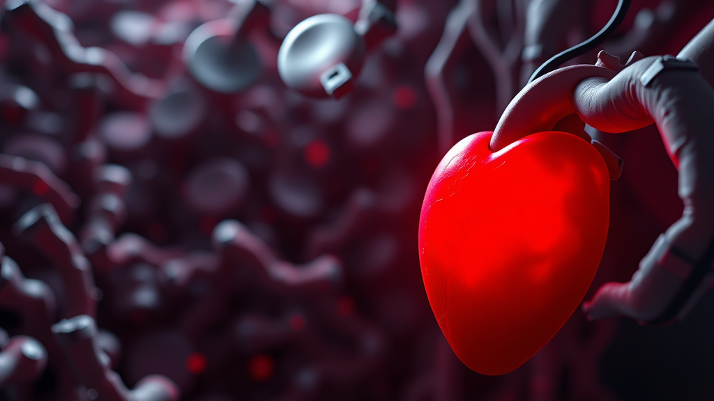 심근경색 원인 및 위험 요인 (realistic 스타일)