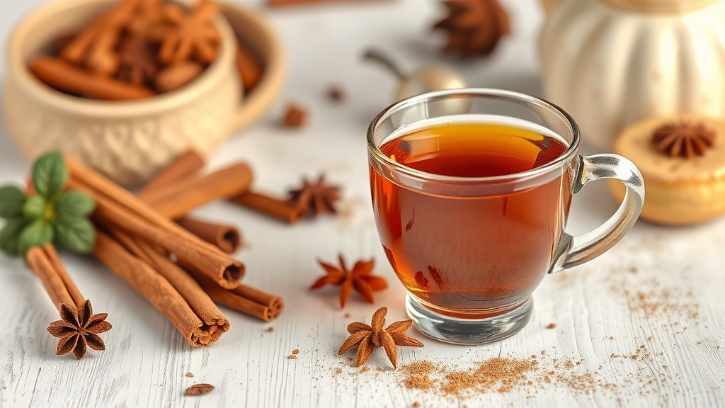 계피와 시나몬의 차이점 (realistic 스타일)