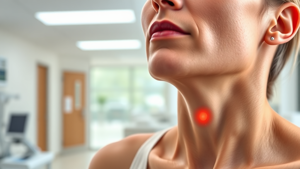 갑상선 결절 치료 방법 (realistic 스타일)