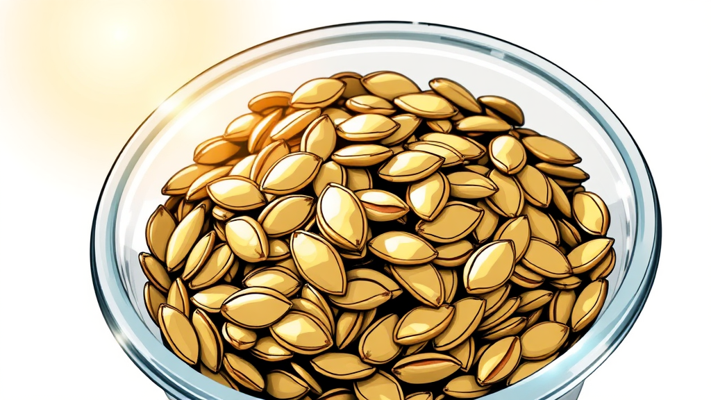 호박씨, 맛있게 먹고 안전하게 보관하는 법 (illustration 스타일)