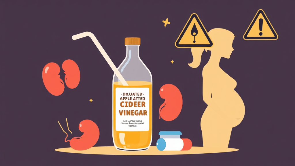 애사비 섭취 시 주의사항 및 부작용 (illustration 스타일)