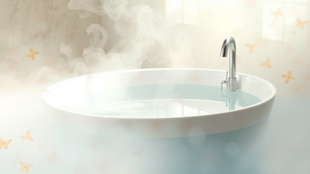 올바른 좌욕 방법과 효과 (watercolor 스타일)