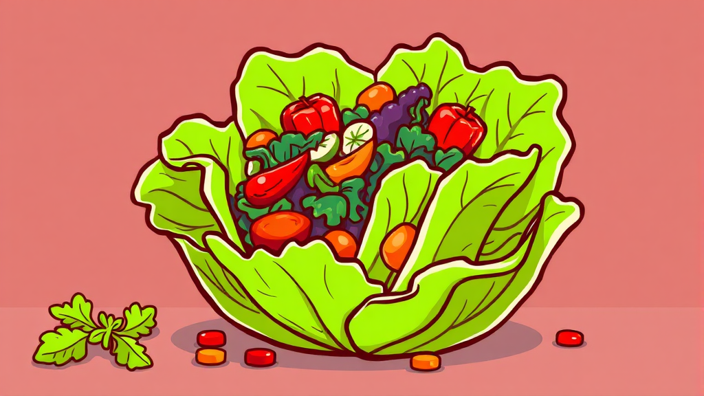 다이어트, 맛있게 성공하는 법 (cartoon 스타일)